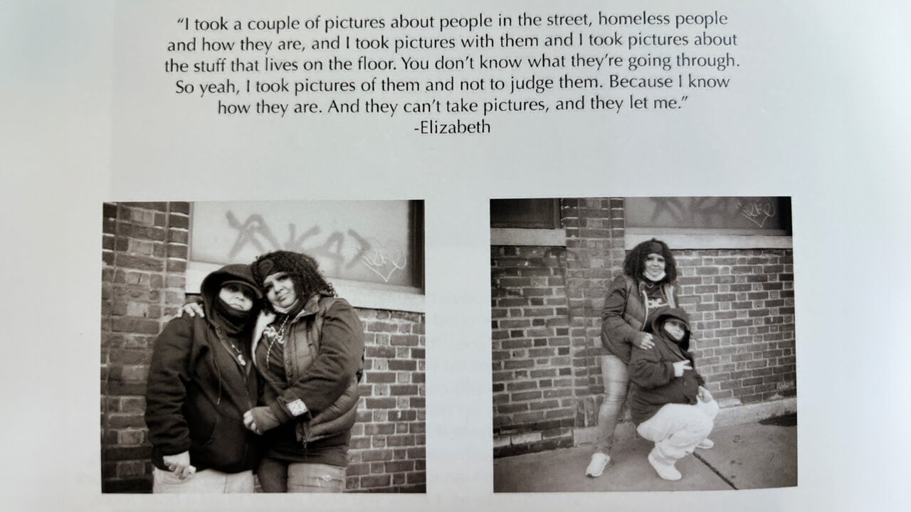 2 photo of Elizabeth and Yesenia with quotes from both