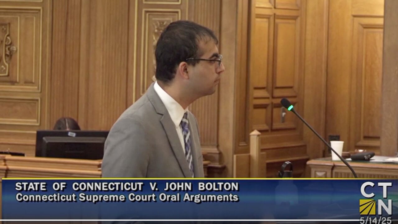 Rajan Doering giving oral arguments in court