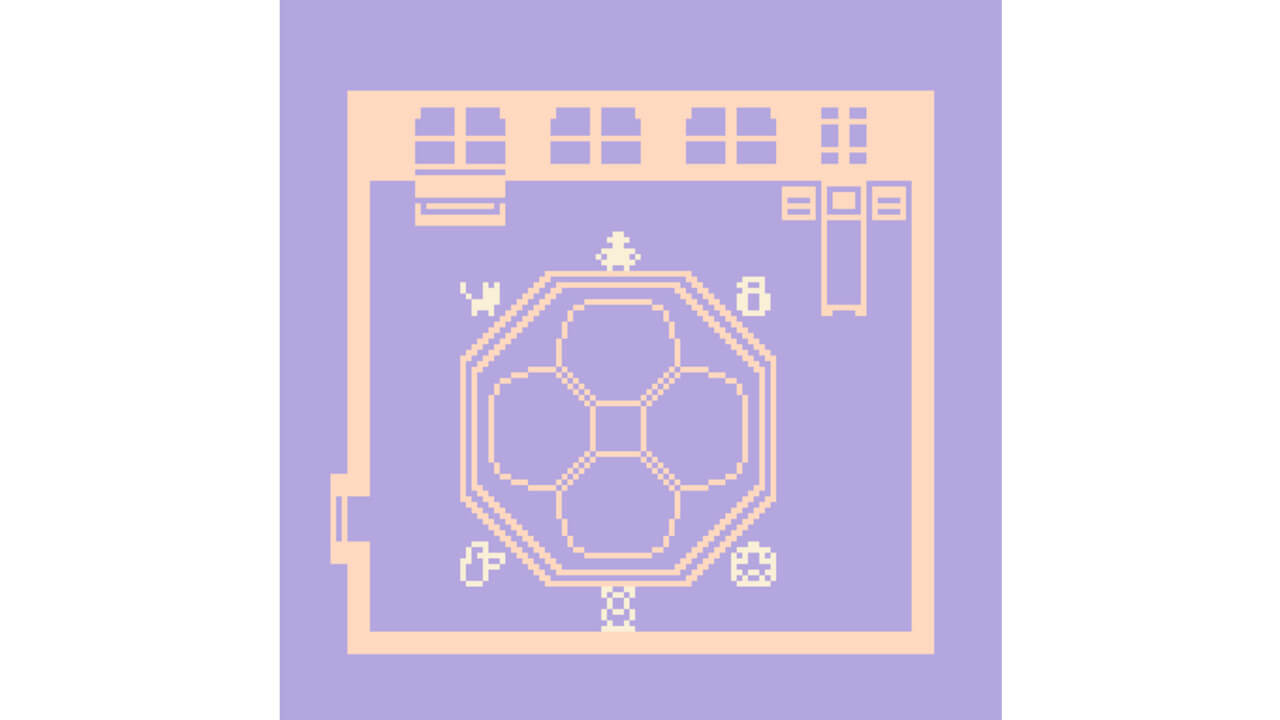 Screen shot of purple mini game