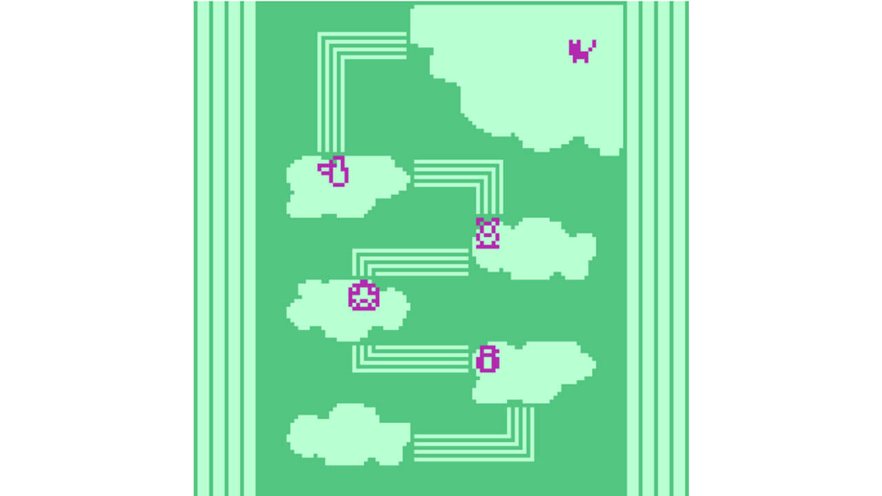 Screen shot of green mini game